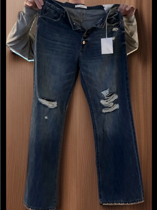 KanCan Denim - Kancan New Button Up Jeans 15/31 Wide Legged High Rise #457